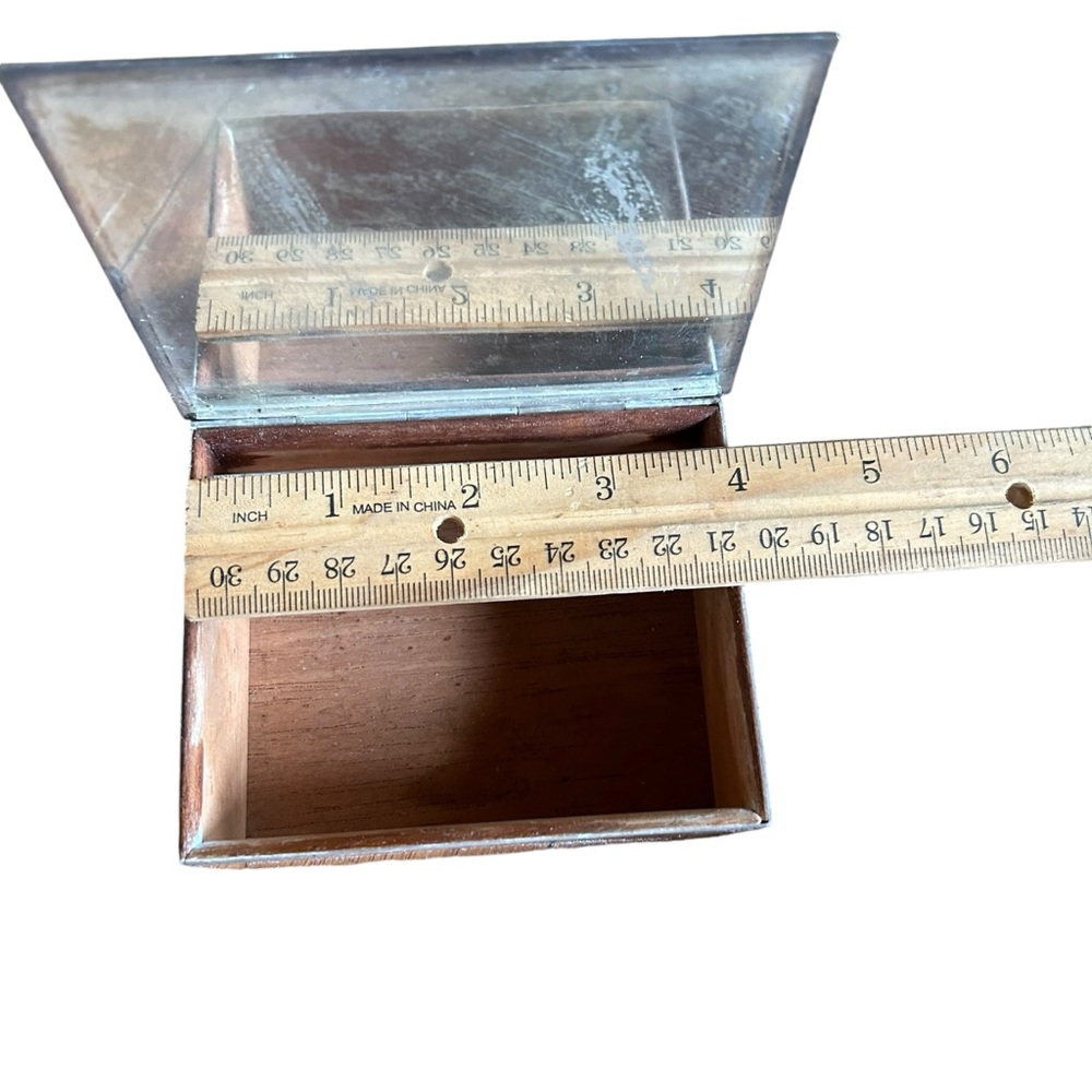 Vintage Tiffany and Co Sterling Silver Box with Mirror - Picture 6 of 11